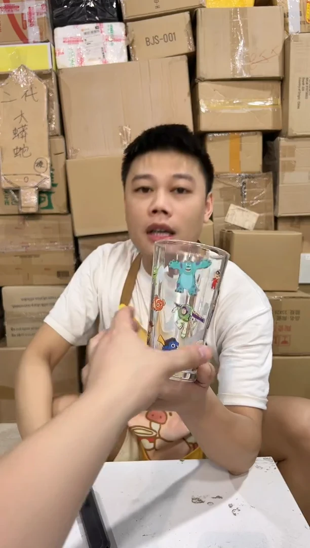 瓷片皮克斯合集玻璃水杯