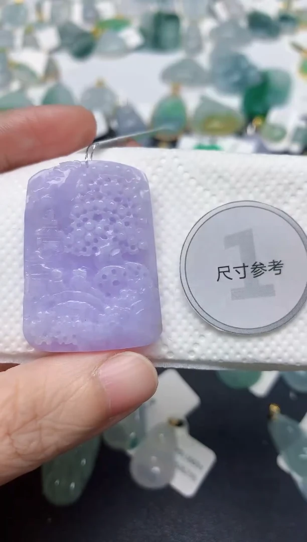 颈饰未镶嵌翡翠天然缅甸A货翡翠