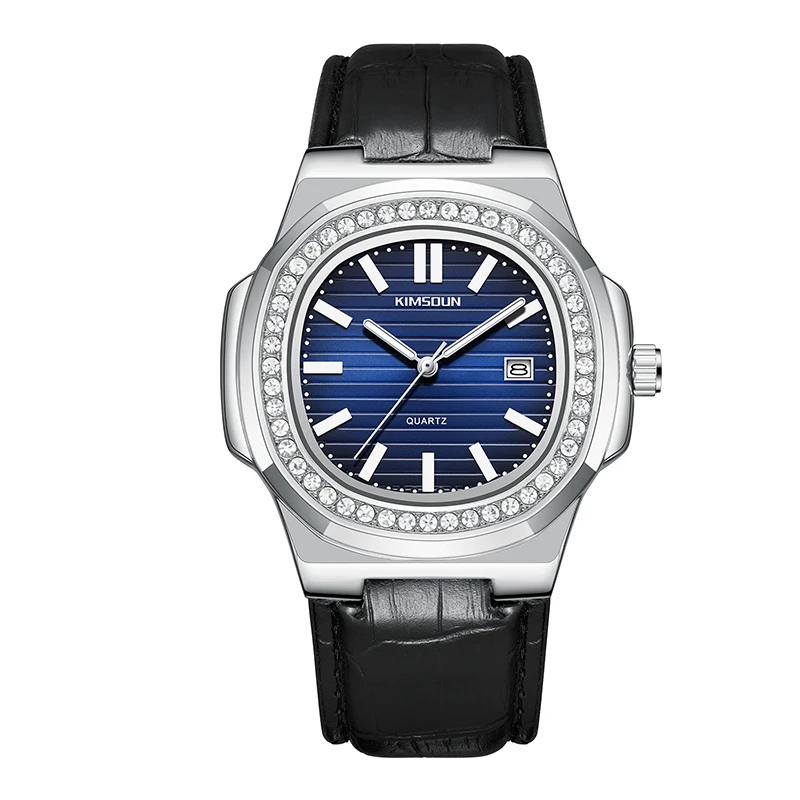 【云仓直发】鹦鹉螺腕表经典蓝面时尚百搭防水夜光手表男款K1854B