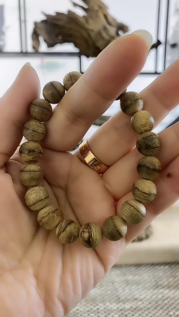 【闪购商品】沉香手串达拉干虎斑老料11MM单圈