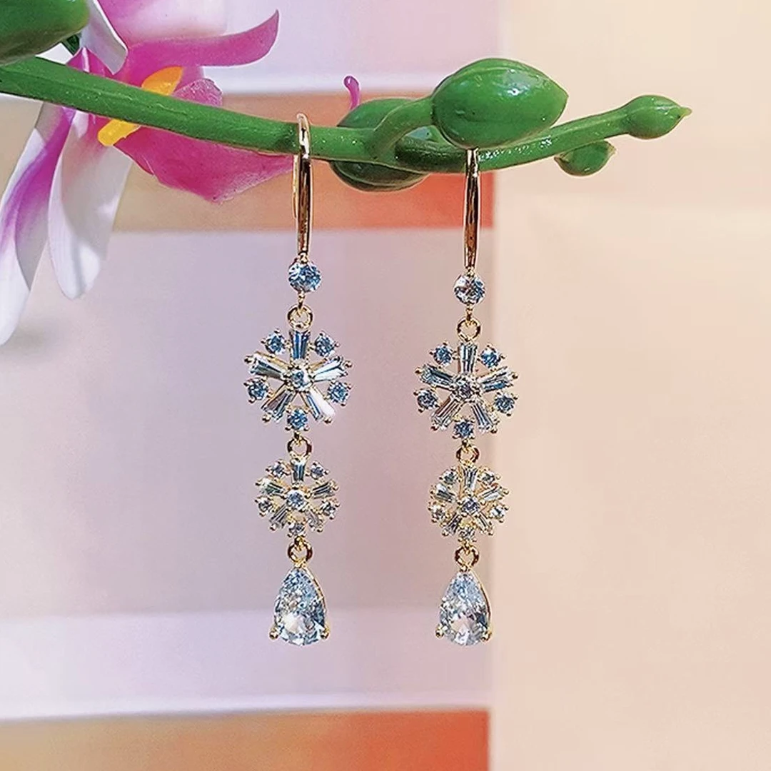 铜合金锆石耳饰 （431号）永恒之光时尚耳饰度假聚会必备耳环