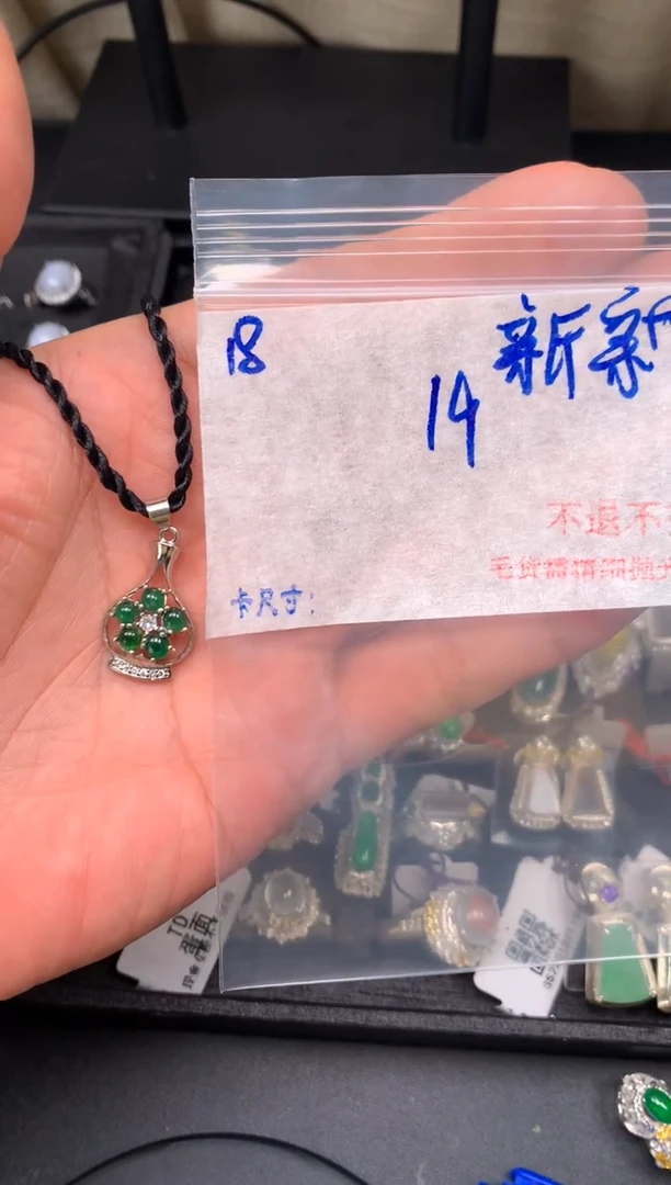 【闪购商品】翡翠颈饰未镶嵌毛货需精细抛光+多样性发1单