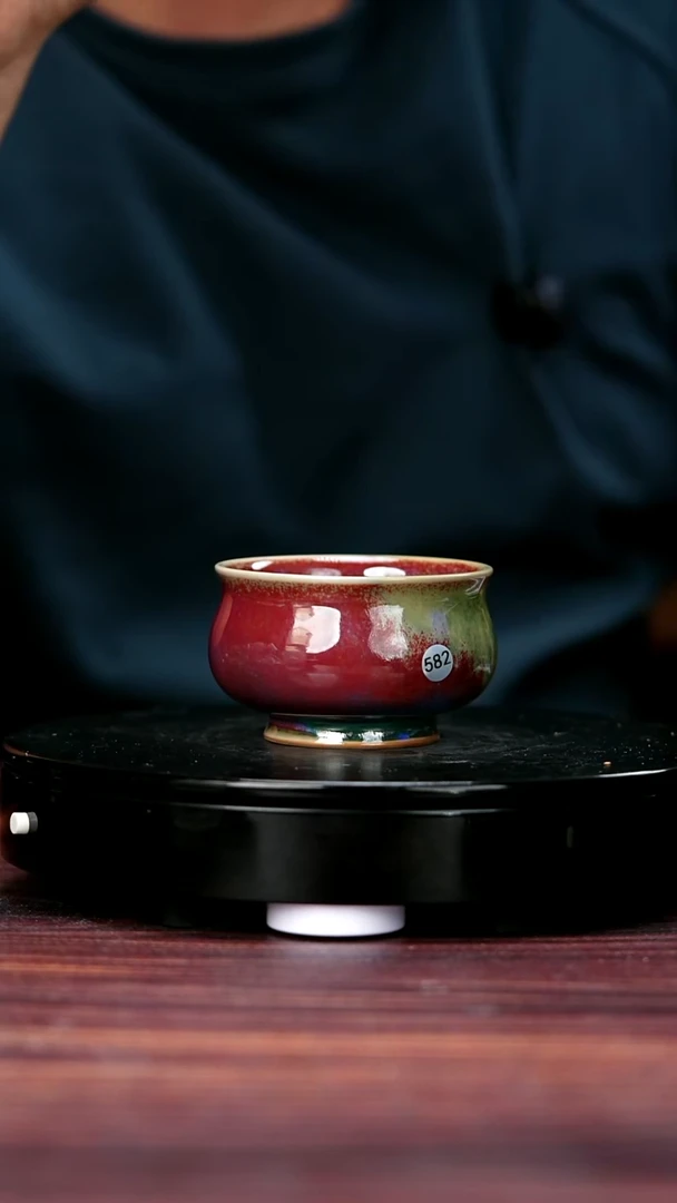 摆件582#盼龙窑一级品原矿钧瓷卢氏杯