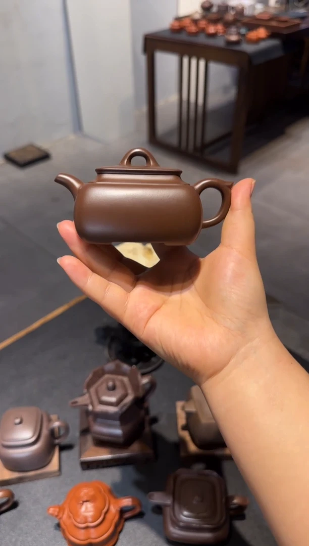 茶壶紫砂剧****快长四方 紫砂壶