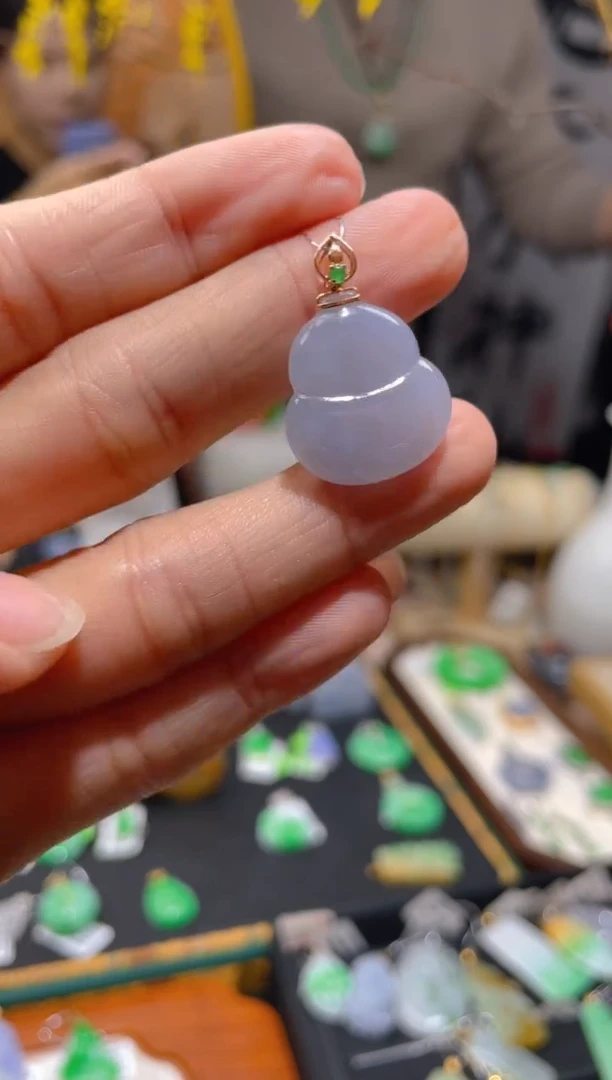 【闪购商品】翡翠颈饰18K金镶嵌假一赔三