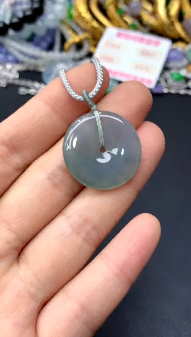 颈饰18K金镶嵌翡翠186-中国好珍宝