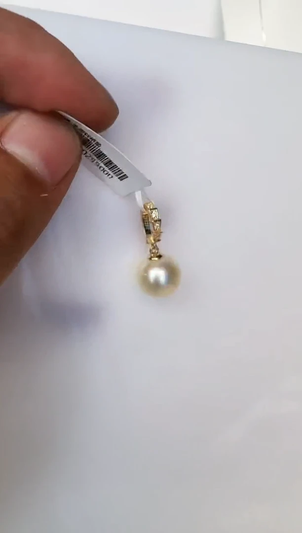 海水珍珠银S925镶嵌颈饰吊坠