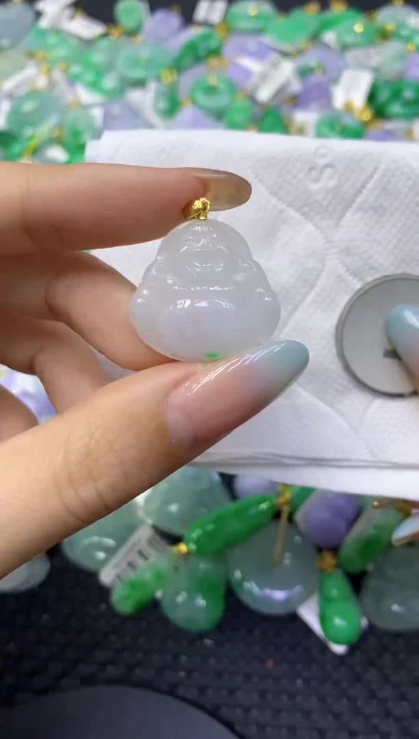 颈饰未镶嵌翡翠天然缅甸翡翠A货