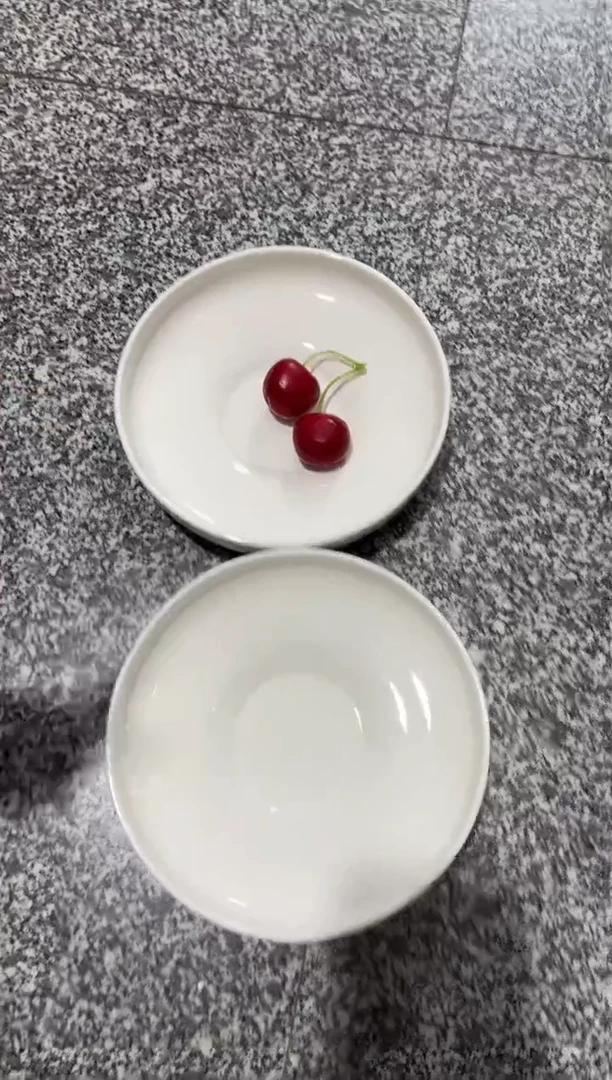 【闪购商品】瓷7寸白色亮面窝窝2个