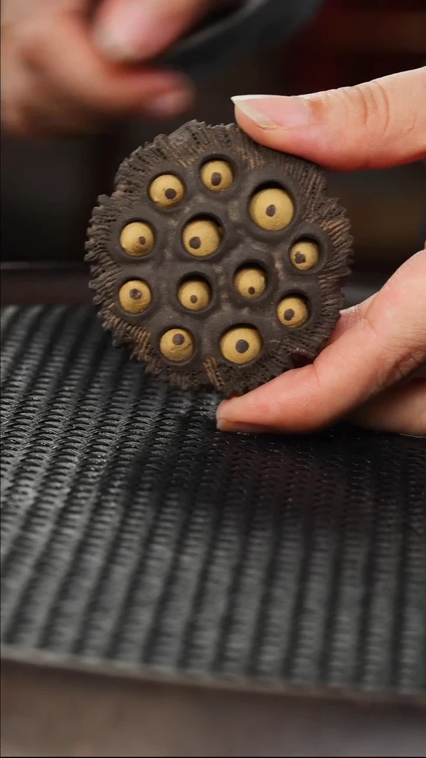 茶壶紫砂41 老紫泥 莲蓬茶宠