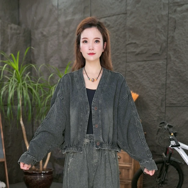 秋装长袖百搭宽松休闲牛仔衣短外套