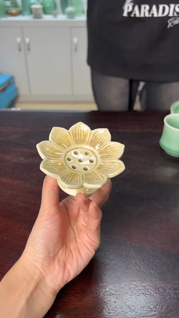 龙泉云间青瓷小米茶器