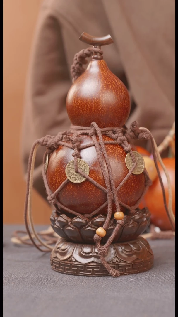 2001号链接精品大漆葫芦现货现发[一物一拍]不包含莲花底座