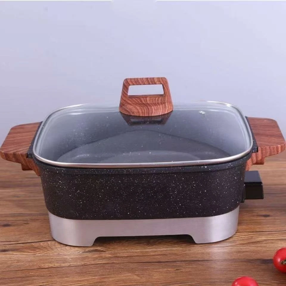 电火锅家用多功能插电炒锅炒菜一体大容电锅电热锅