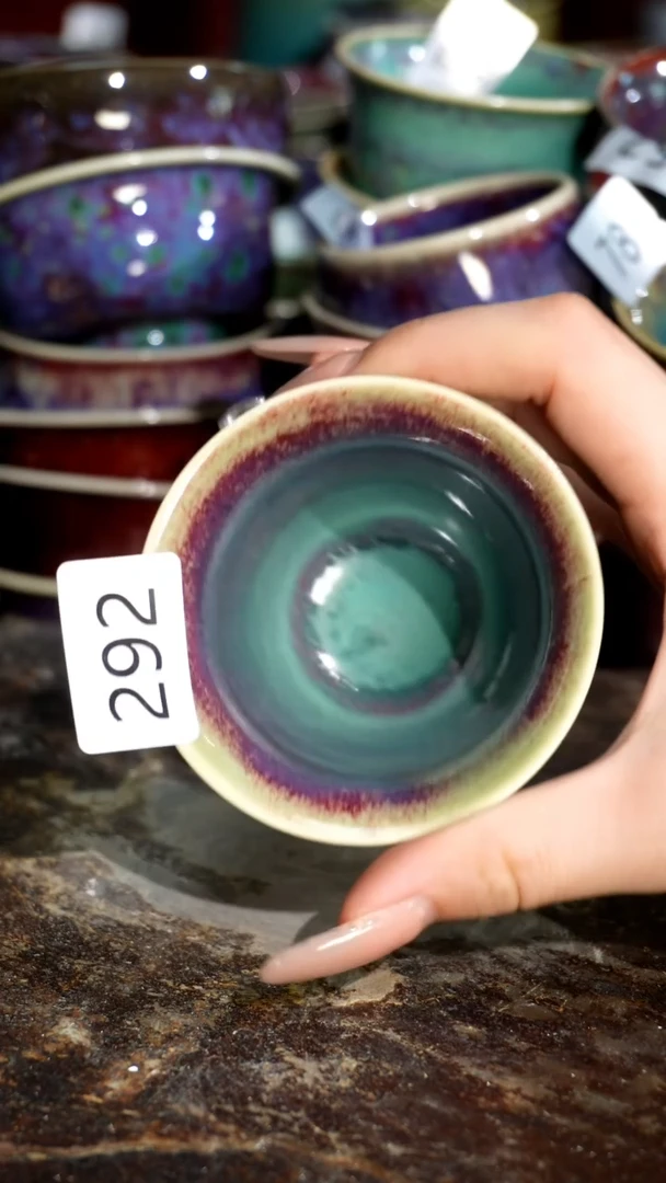 摆件精品窑变钧瓷茶器