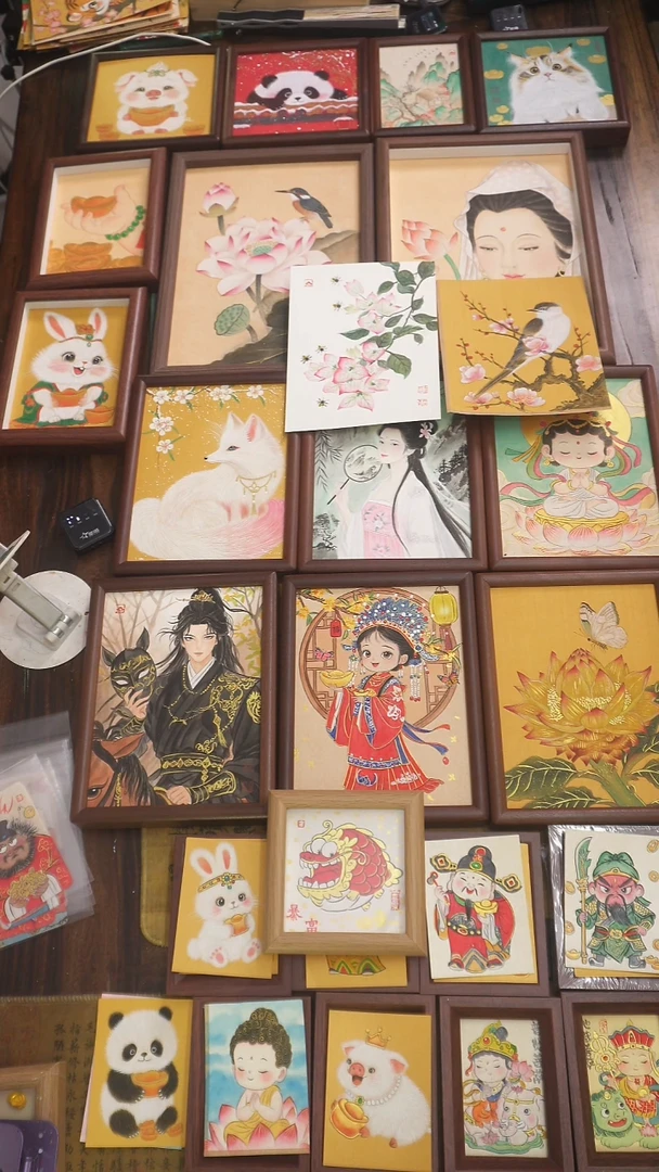 国画迷你小摆台12