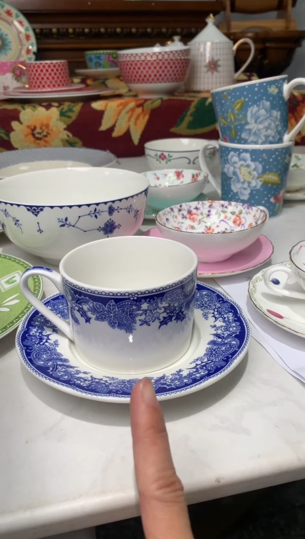 【闪购商品】瓷片陶瓷尾单CC290微瑕1个杯碟