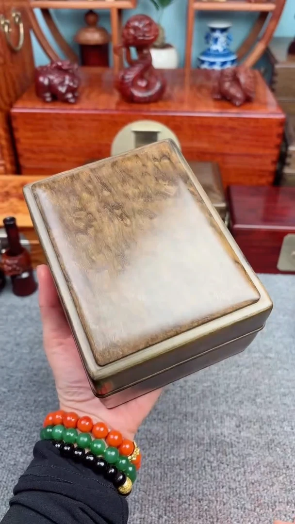 【闪购商品】老板娘推荐阴沉木金丝楠面包盒