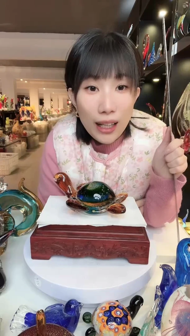 【闪购商品】茶盏琉璃摆件家居摆件
