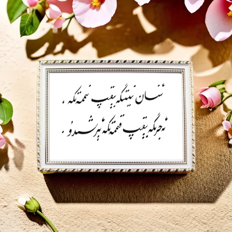 维吾尔语书法相框092