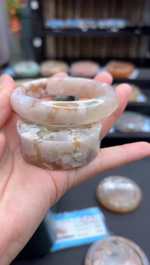 石英质玉手镯未镶嵌72(58圈赠送镯心)