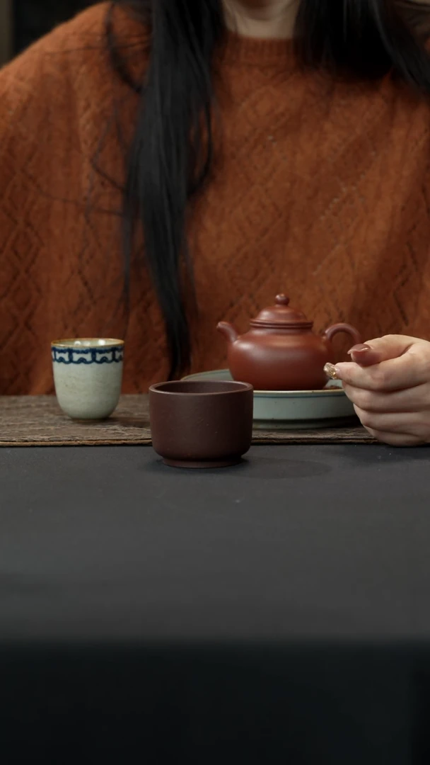 【闪购商品】紫砂茶壶紫泥主人杯80cc