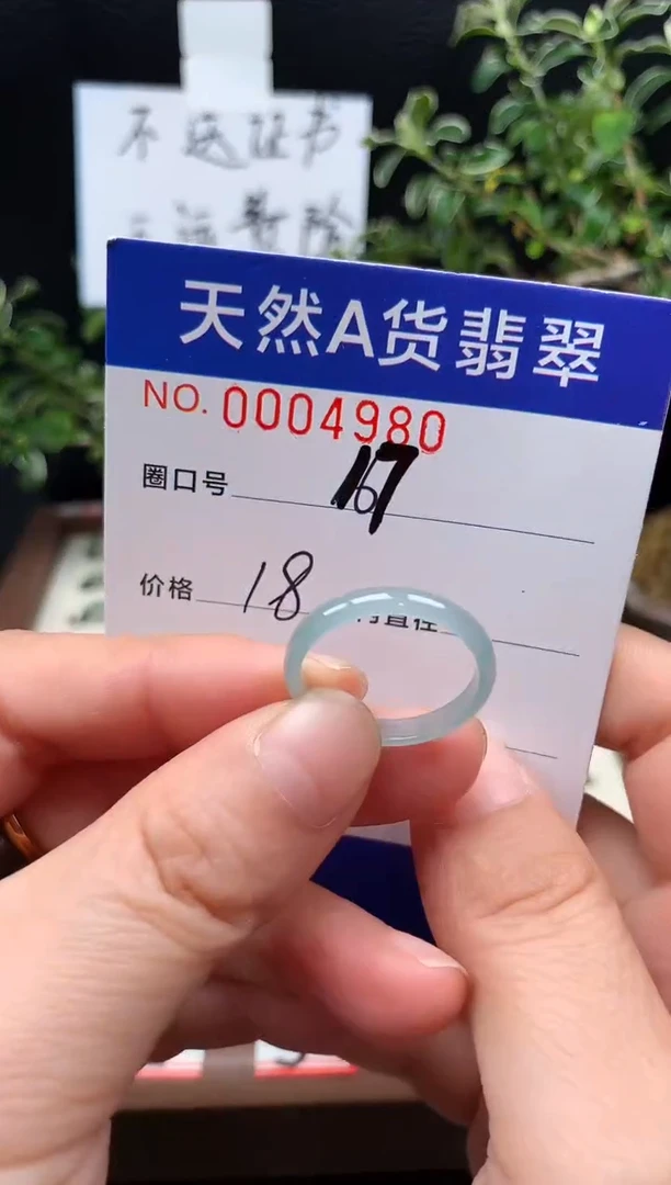 未镶嵌戒指翡翠17#