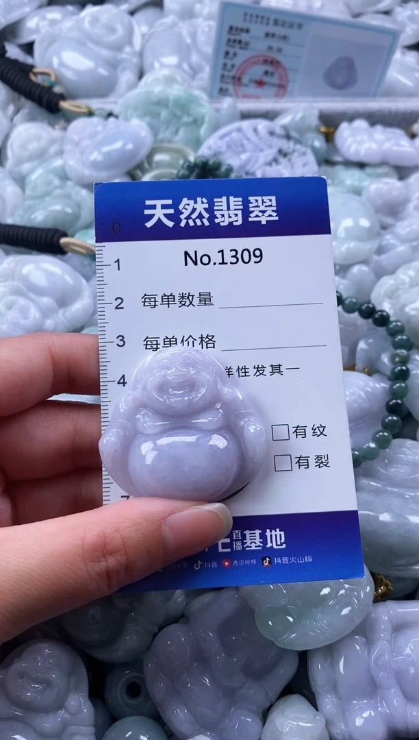 翡翠未镶嵌颈饰缅甸A货翡翠1309