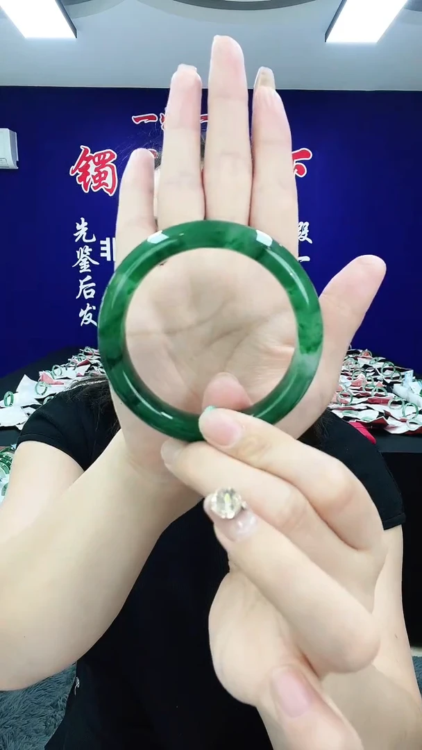 石英质玉（非洲翠）手镯未镶嵌1