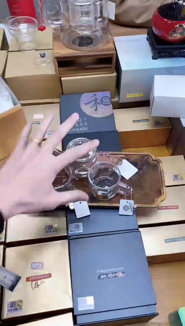 【闪购商品】禾器言卿壶皮球花浅粉色+青禾对杯浅粉色