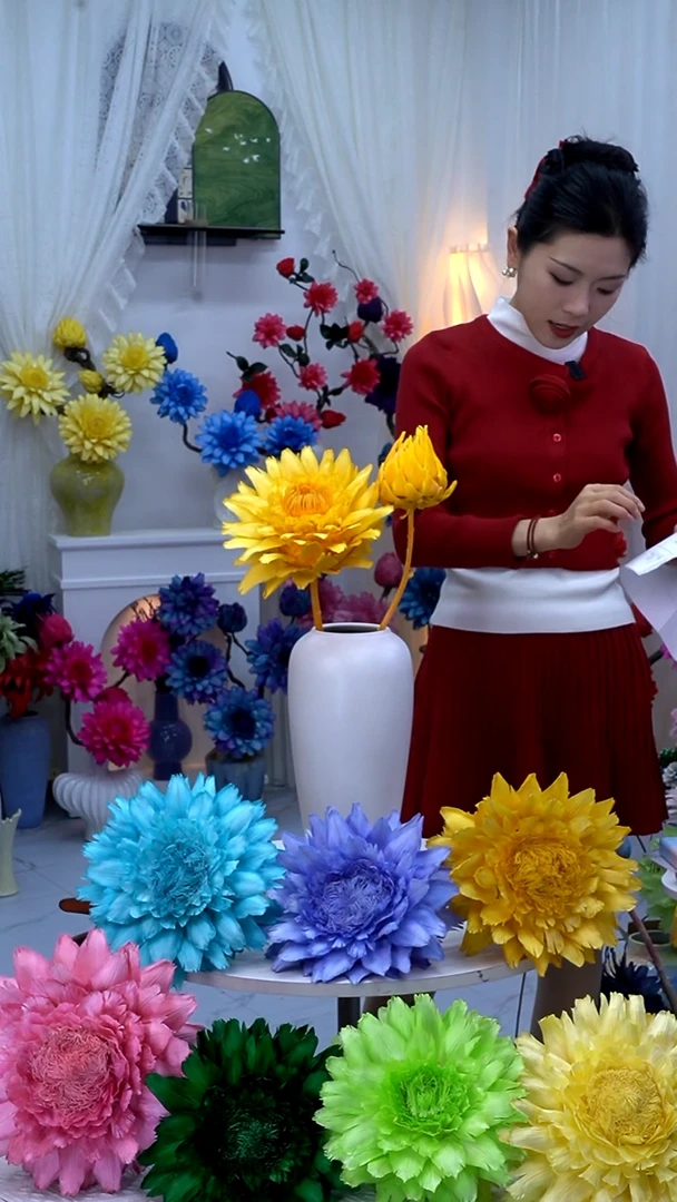 永生洋蓟橙色2头【微瑕】9168