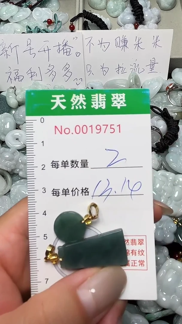 翡翠未镶嵌吊坠(不含链)9751