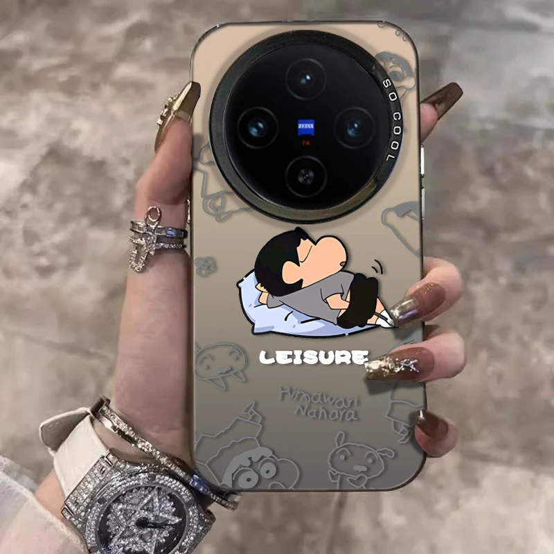 慵懒小新适用VIVOX200ULTRA手机壳X200S创意保护套X100PRO卡通x90