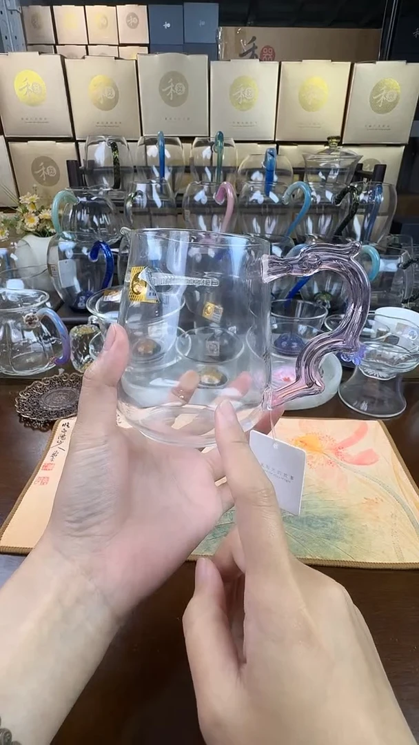 玻璃手工艺品丰隆紫色