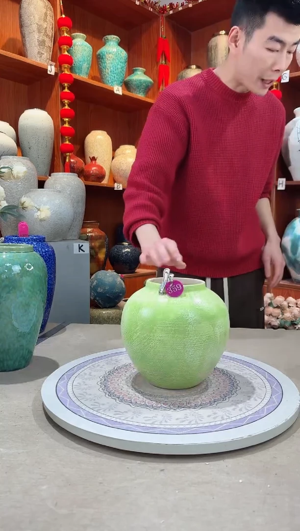 【闪购商品】瓶陶瓷花瓶 无花 微瑕359