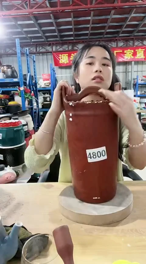 蓝**泪4800瑕疵咖色桶不可明火孤品
