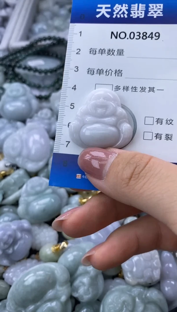 翡翠未镶嵌颈饰缅甸A货翡翠03849