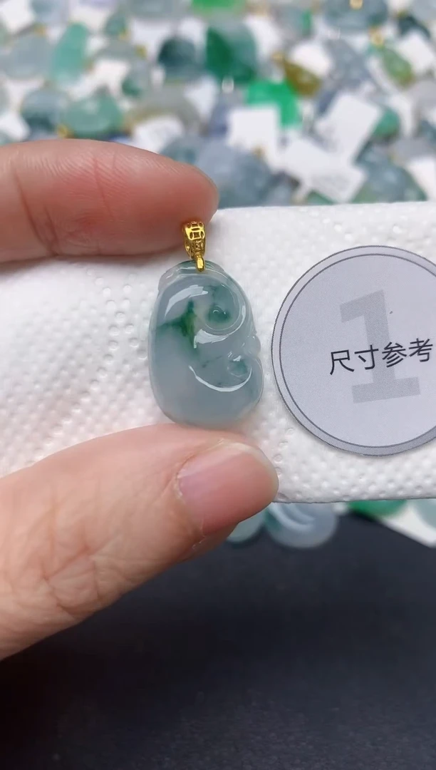 颈饰未镶嵌翡翠天然缅甸A货翡翠