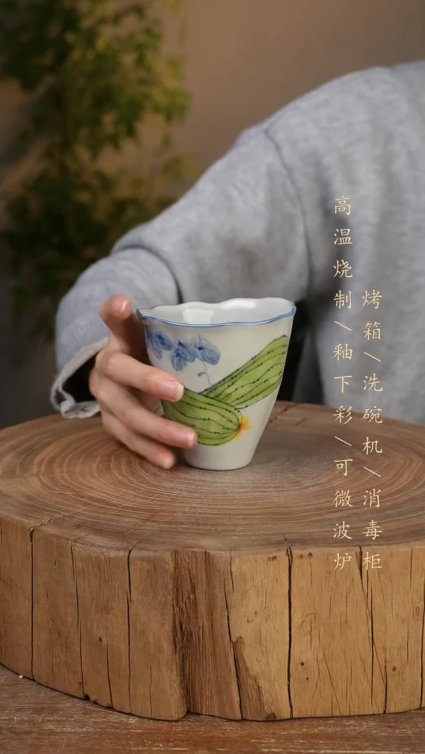 碗瓷景德镇手工手绘高温瓷釉下彩