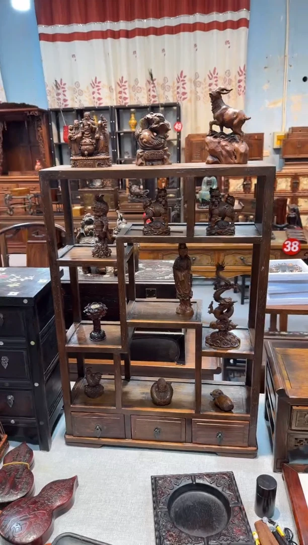 木花梨木博古架111