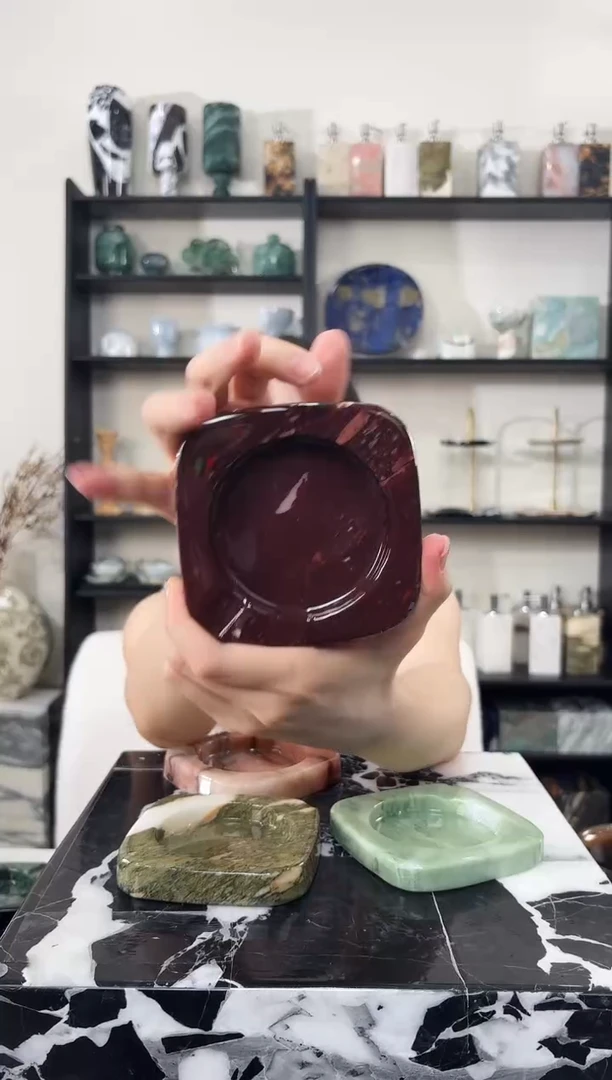 石材宝格丽紫016烟灰缸