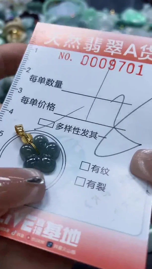 翡翠未镶嵌颈饰闪购0009701