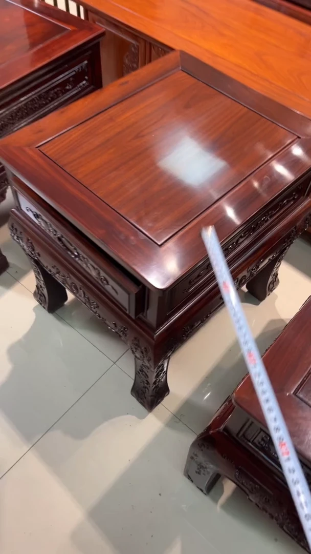 红酸枝木类端景台福利款特价非洲酸枝角几