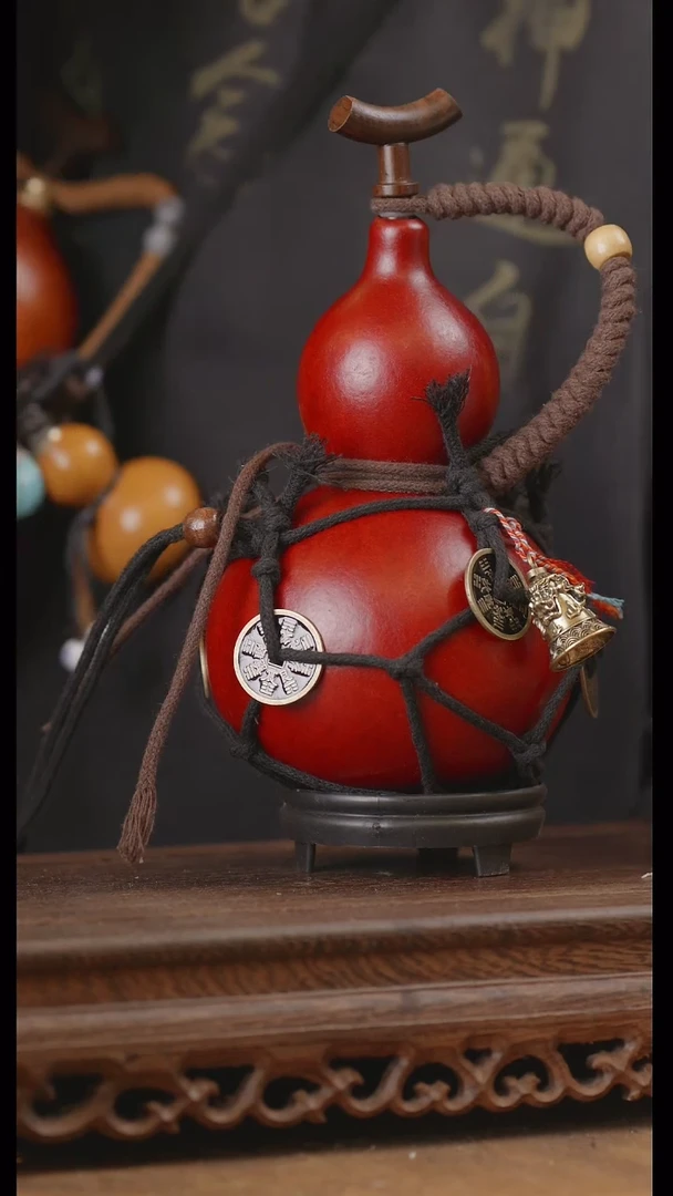 【闪购商品】112号精品天然大漆工艺防渗内胆酒葫芦~