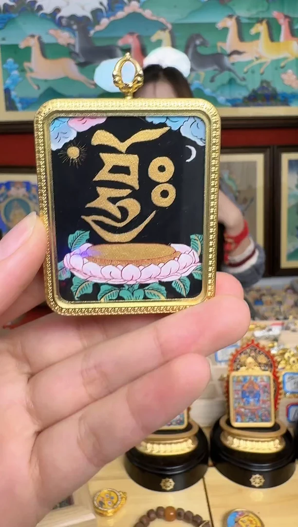 吊坠-热贡纯手绘