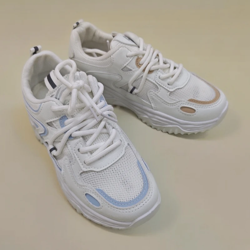 【大美家126】夏季女网面运动老爹松糕底拼色22367