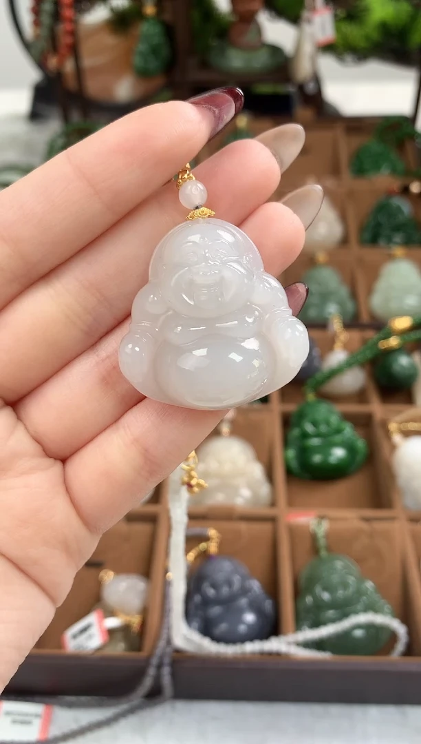 【闪购商品】和田玉颈饰未镶嵌吊坠35mm