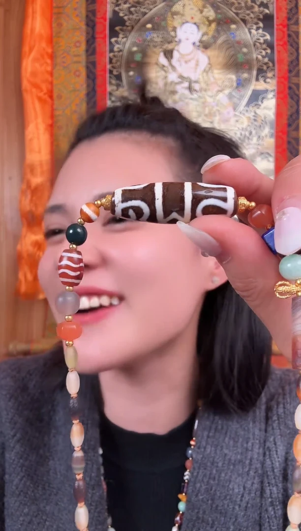 铁合金花岗石指**光藏式风格珠串