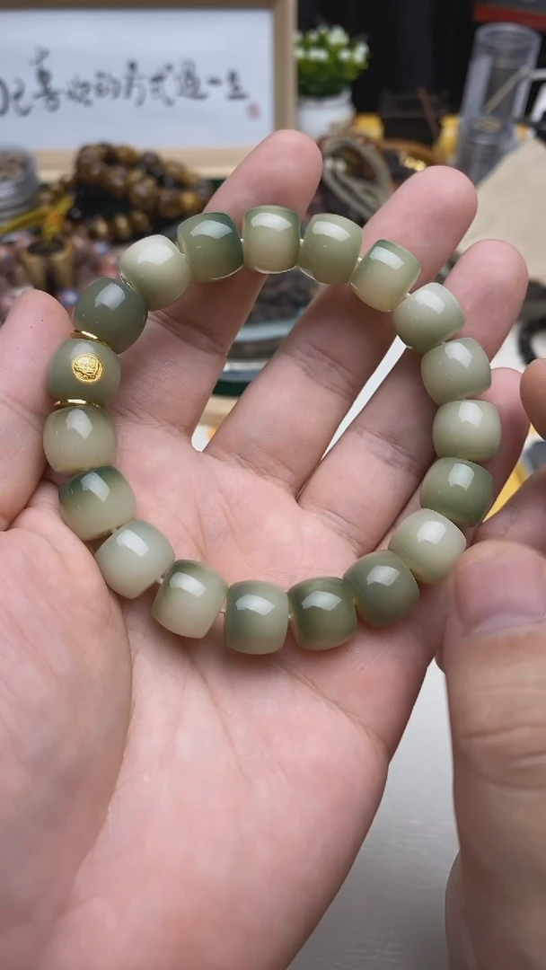 白玉菩提手串菩提1.2