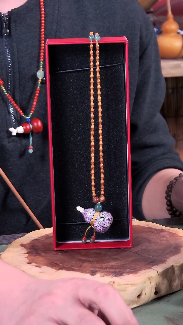 烹**茶古艺高师傅葫芦脖挂 编号49